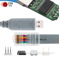 Plug/Play FTDI-RS232 Serial USB to RJ45/8P8C Console Cable